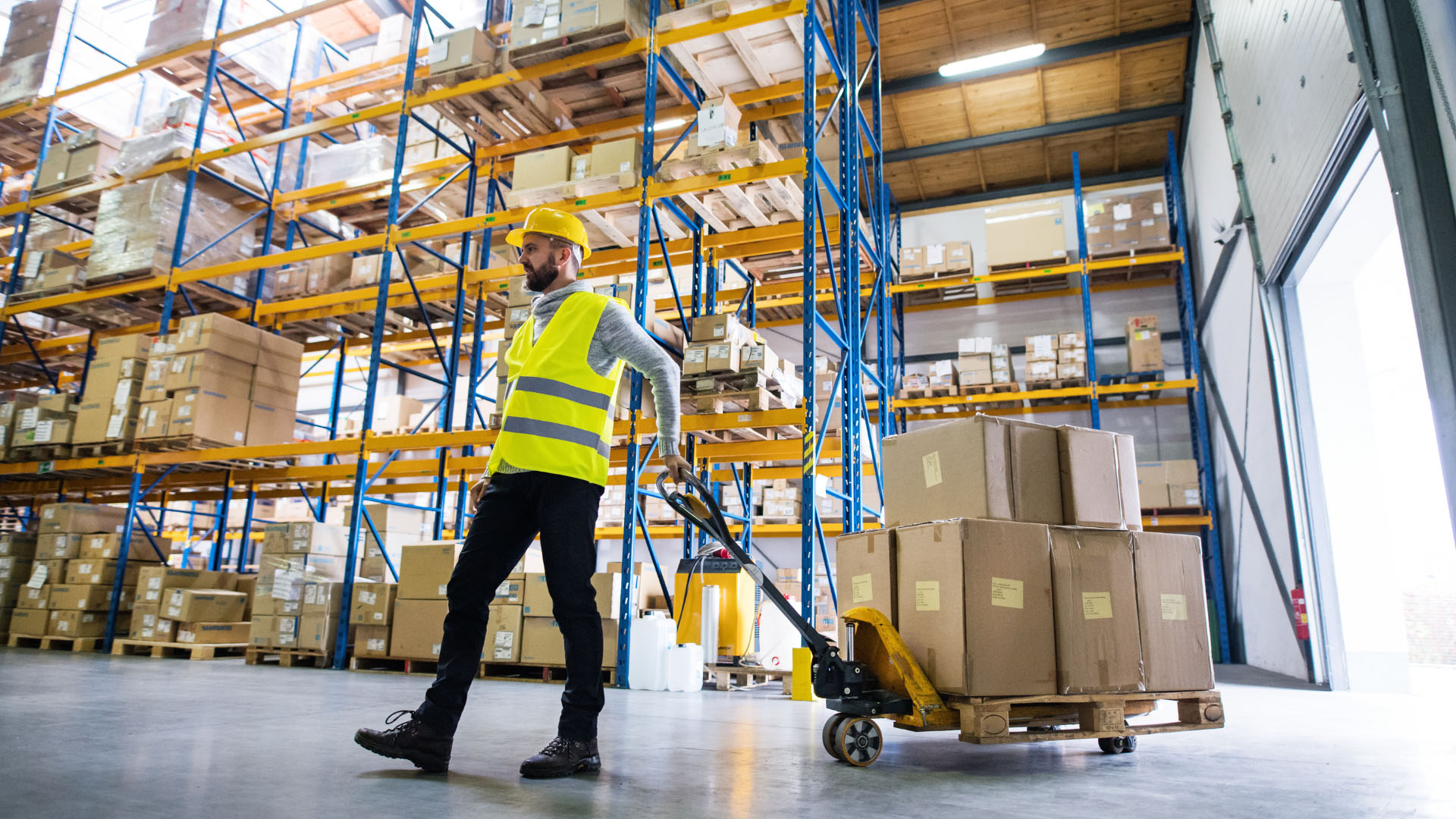 Superior Industrial Supply team member preparing an order for same-day delivery